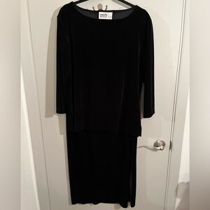 Matching Set of Velvet Top and Skirt